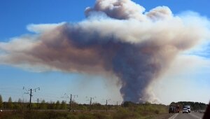 Удмуртия, Пугачево, Взрывы снарядов, Пожар, МЧС