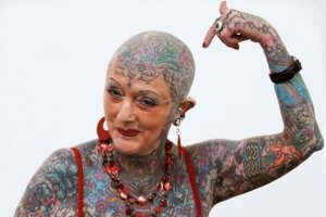 в великобритании скончалась изобель варлей, самая татуированная женщина в мире
