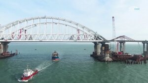 Крымский мост, Крым, Строительство, Открытие, Запуск движения транспорта