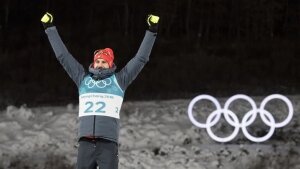 олимпиада, 2018, биатлон, пайффер, спринт, шипулин, новости спорта 