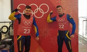украина, олимпиада, 2018, санный спорт, падение, фото 