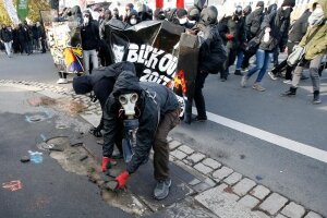 франция, макрон, протесты, акции, погромы, видео 