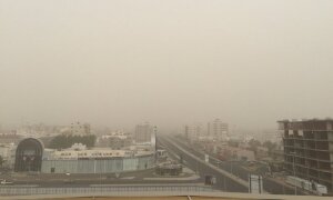 песчаная буря, чрезвычайное предупреждение, мадар, видимость, саудовская аравия, межсезонье, перемена погоды, погодные условия, час пик