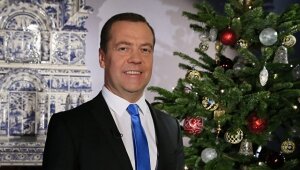 Медведев, премьер, министр, правительство, РФ, Россия, общество, кабмин, Новый год, поздравления, пожелания, новогоднее поздравление, Медведева