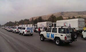 Сирия, Алеппо, гуманитарные конвой, ООН, нападение на колонну