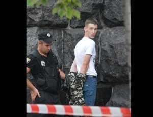 киев, верховная рада, полиция, автомат, происшествия, видео