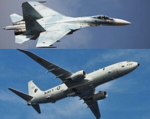 самолет-разведчик, разведсамолет P-8A Poseidon, Черное море, ВКС РФ, Су-27, минобороны, сближение, новости россии, 