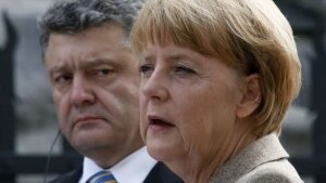 порошенко, меркель, германия, украина, донбасс, перемирие, обсе