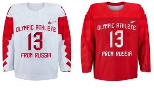 россия, хоккей, сборная, олимпиада, 2018, форма, нейтральный флаг 