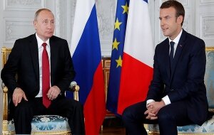Россия, Франция, Владимир Путин, Эммануэль Макрон, политика, встреча Путина и Макрона