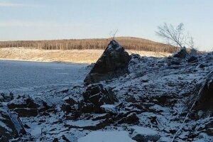 Хабаровский край, метеорит, река, сопки