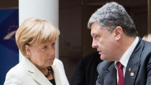 Меркель, Порошенко, минские соглашения, Донбасс