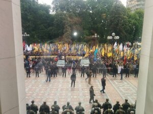 киев, украина, происшествия, азов, марш, выборы на донбассе, угрозы, рада, требование