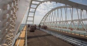 Россия, Крымский мост, Открытие путепровода, Керчь