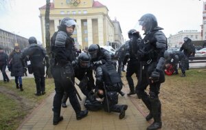 минс, белорруссия, протесты, день воли, оппозиция, аресты, видео 