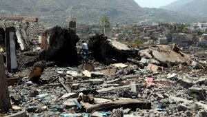 йемен, жертвы, авиаудары, разрушения, повстанцы, боевики