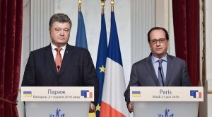Петр Порошенко, Франсуа Олланд, политика, Украина, санкции, Россия, Франция, минские договоренности