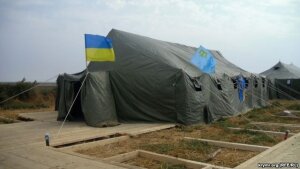 новости украины, крым, блокада, правый сектор, палаточный городок 