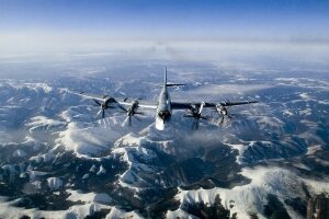 США, Россия, Аляска, авиация, Ту-95, F-22, тревога, проверка