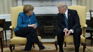 трамп, меркель, встреча, нато, финансирование, альянс 