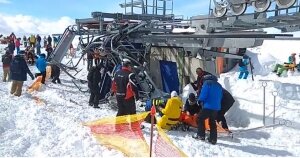 грузия, гудаури, курорт, сломался подъемник, подробности, видео, лыжники, пострадавшие, очевидцы, иностранные туристы