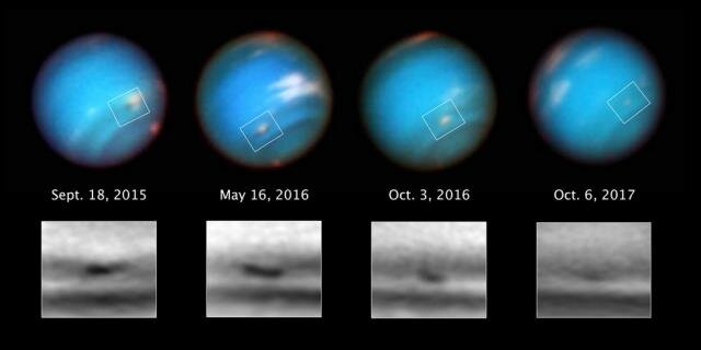 Космозонд Hubble зафиксировал исчезновение сокрушительного шторма на Нептуне – кадры необычного явления